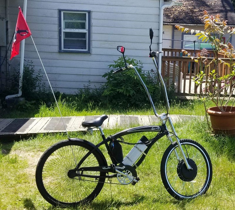 TOPCABIN مرآة دراجة هوائية من TOPCABIN، زوج واحد، مرآة خلفية كبيرة للرؤية، مرآة دراجة متعددة الزوايا قابلة للتعديل، مصنوعة من الألمنيوم المصقول بكروم، تصميم على شكل مخلب جمجمة، مناسبة أيضًا لمرآة الدراجة النارية. - Image 5